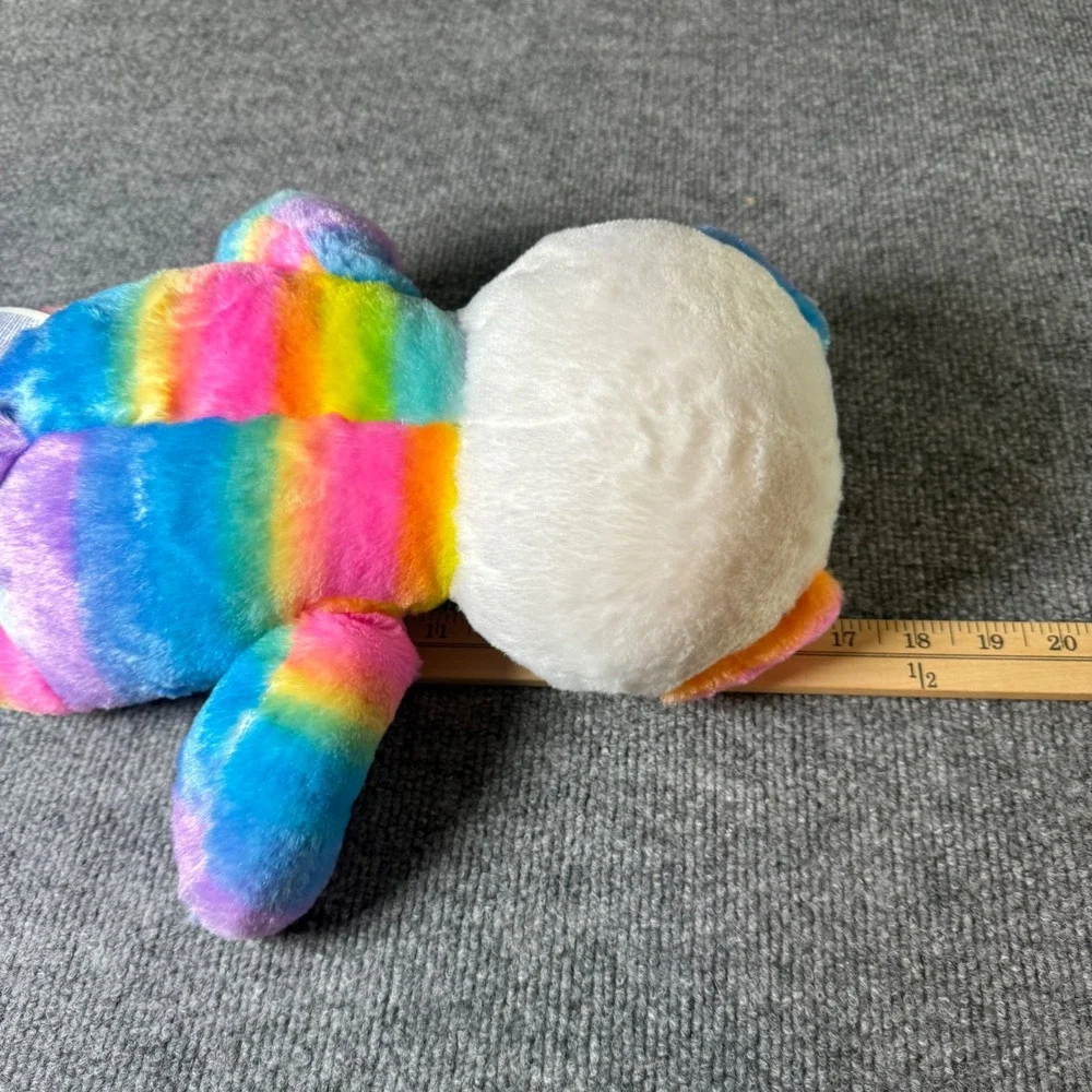 Build a Bear Rainbow‎ Panda Plush Stuffed Animal Toy BABW Colorful